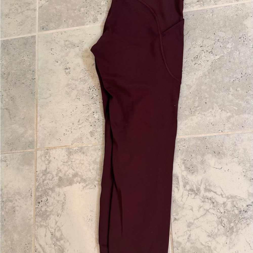 lululemon athletica Burgundy Performance Leggings